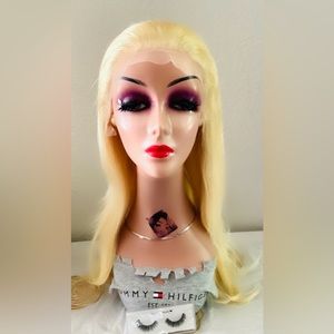 Lace Front Human Hair Wig 22inch Straight Every day need most install for Women